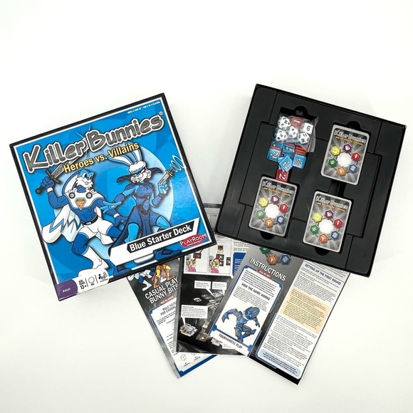 Killer Bunnies‎ Heroes vs Villains Blue Starter Deck Complete - Picture 2 of 4